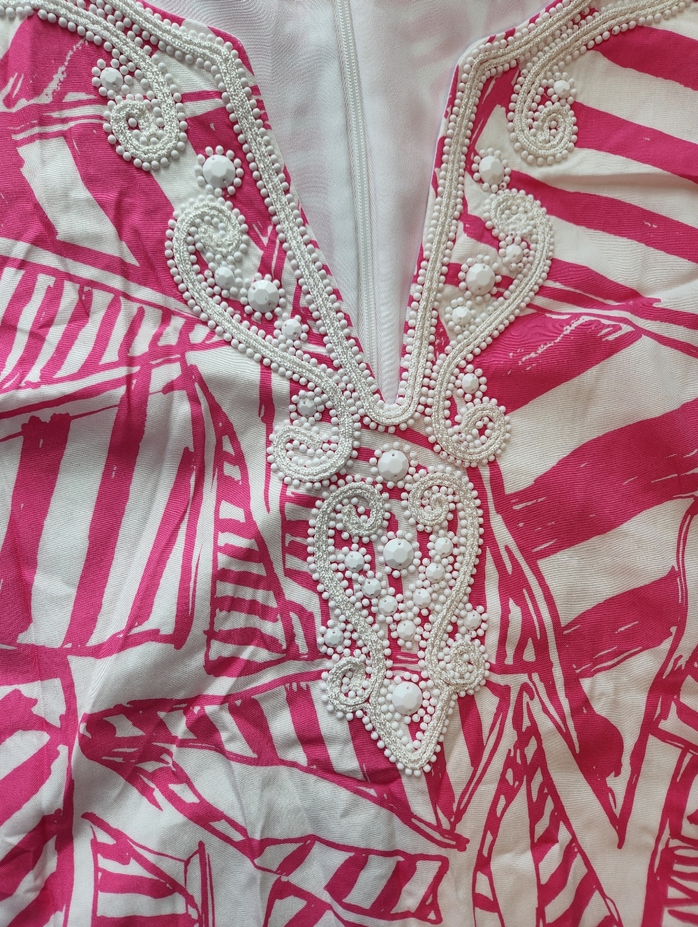 Lilly Pulitzer Pink and White Printed Tunic Dress - Picture 9 of 15